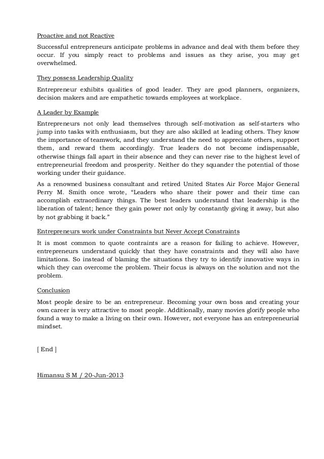 qualities required for success essay traits of successful people